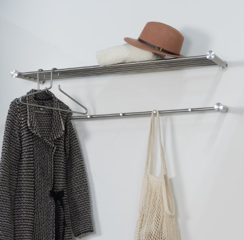 Spinder Design Carrie 1 Wandgarderobe – 5 Haken – Stahl – 100 x 40 x 150 cm