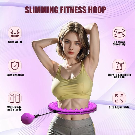 Fitness Hula Hoop - Hula Hoop mit Gewicht - Hoop Fitness - Sport Hula Hoop - Hula Hoop