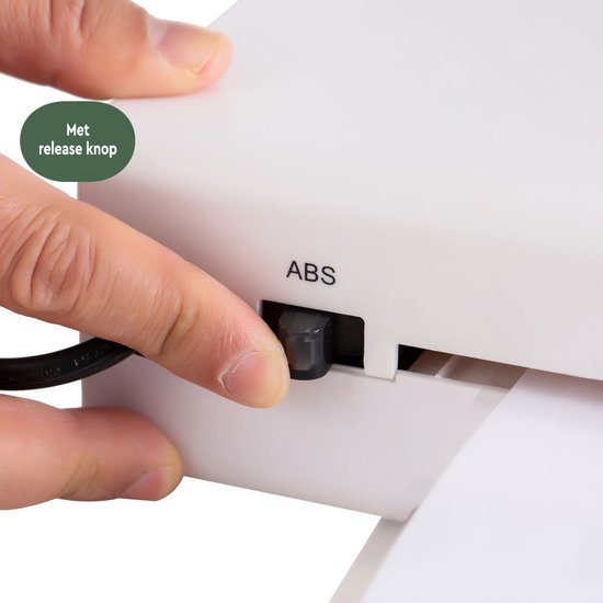 BRASQ Laminator A3 Weiß - Laminiermaschine - Laminator - Weichmacher - bis zu 125 Mikrometer pro Blatt
