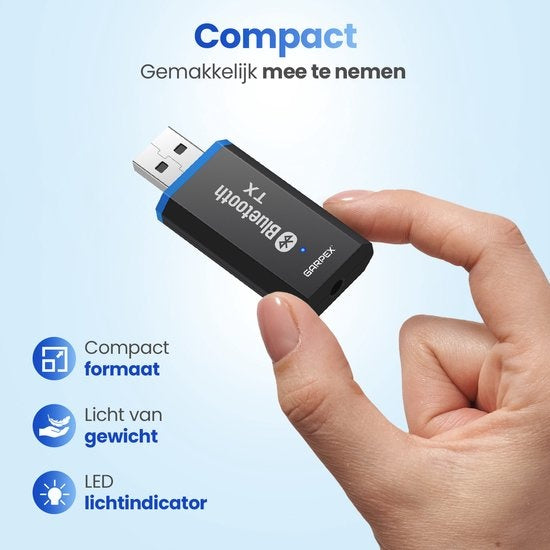 Garpex® Bluetooth-Empfänger - Bluetooth-Adapter - Bluetooth-Empfänger für Autoradio - Laptop - Hifi