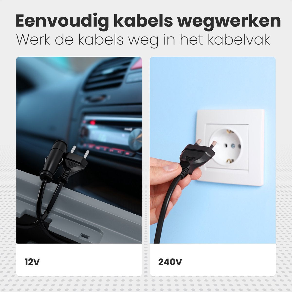 Auronic Electric Kühlbox - Kühlbox - 20L - 12V und 240V - Grau