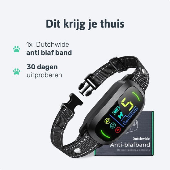 Dutchwide Anti-Bell Collar Pro - 100% wasserdicht - stoßfrei - wiederaufladbar