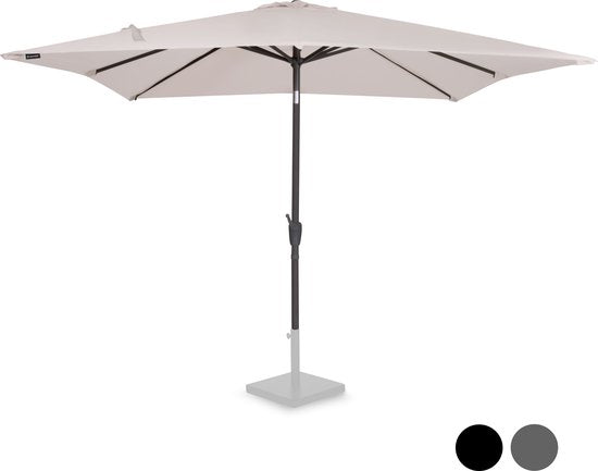 VONROC - Premium Stick quadratischer Sonnenschirm Rosolina - Inkl. Schutzhülle - UV-beständiges Tuch - 280x280cm - Beige