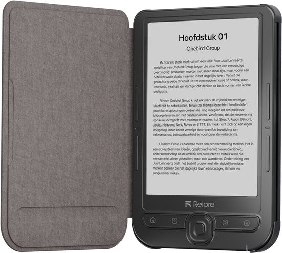 Relore E-Reader-Hülle – Passend für das Modell Relore One – Displayschutz – Schutzhülle – Schwarz