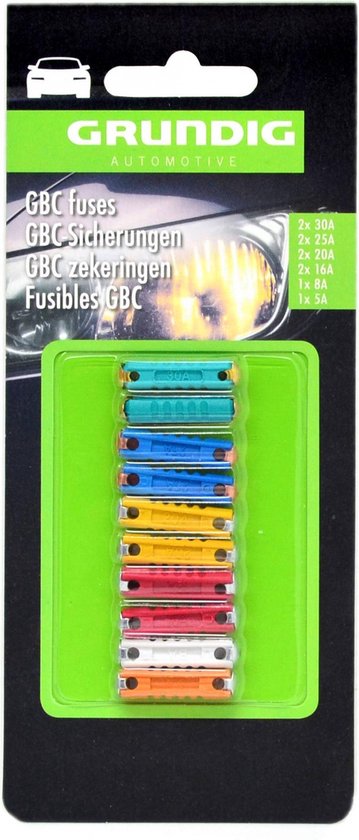 Kfz-Sicherungen - GBC - 10 Stück - Grundig