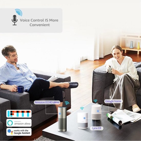 WOOX R4967 Smart WiFi Schalter powered by TUYA, 10A, 2300W, 100-240VAC 50-60Hz, Wi-Fi