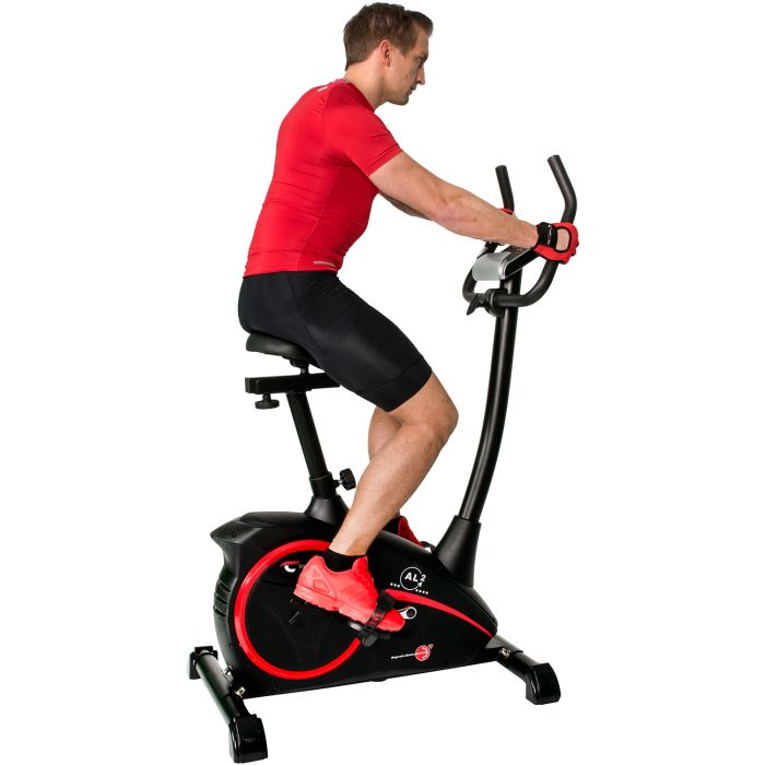 Christopeit AL2 II Heimtrainer – Ergometer – 24 Widerstandsstufen – 10 Programme – Tablet-Halterung – Schwarz