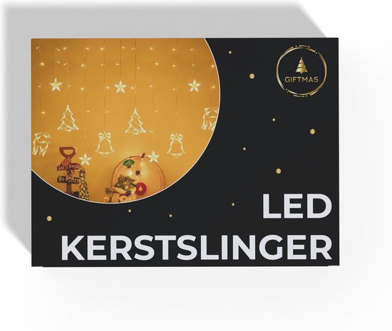 Giftmas LED Girlande Weihnachtsbeleuchtung mit verschiedenen Figuren - 2.5Meters