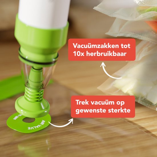 KitchenBrothers Sous Vide Stick Set - Inkl. Zubehör - 1200 W - 11 x 7,5 x 34,7 cm - Schwarz