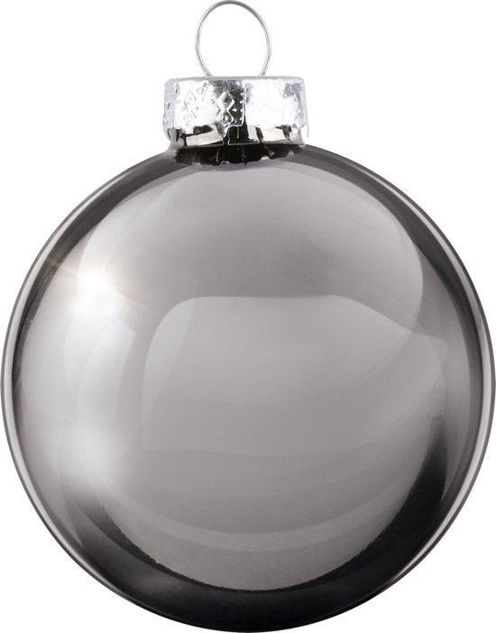 Arti Casa Weihnachtskugeln Silber - Weihnachtskugel Set Glas 6 Stück - Weihnachtsschmuck für Innen - Weihnachtsdekoration ∅ 8cm