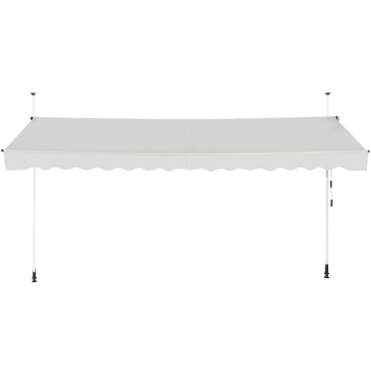 Ausziehbarer Sonnenschirm Coast - Wasserdicht - UV-beständig - Verstellbar - 395 cm breit - Beige