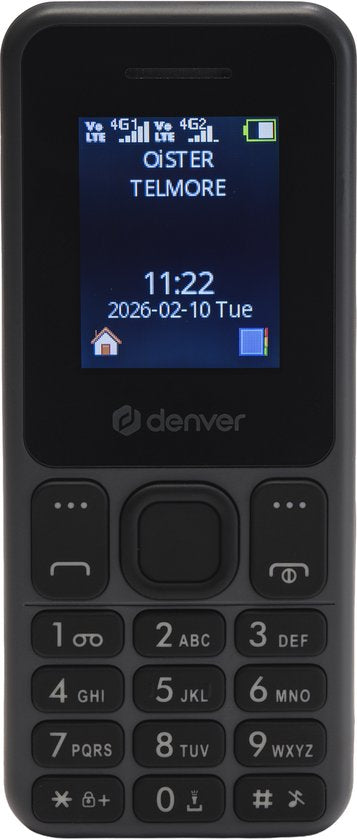 Denver Senioren-Handy 4G – GSM – Smartphone-frei aufwachsen – FM-Radio – Dual-SIM – SIM-Lock-frei – Modell 2026 – FAS1880L