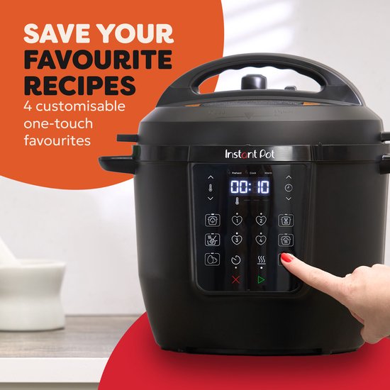 Instant Pot Rio 5,7 l Multikocher – 7-in-1-Schnellkochtopf – Slow Cooker – Dampfgarer – Joghurtbereiter – Bis zu 6 Portionen – Verbesserte Dampfabgabe