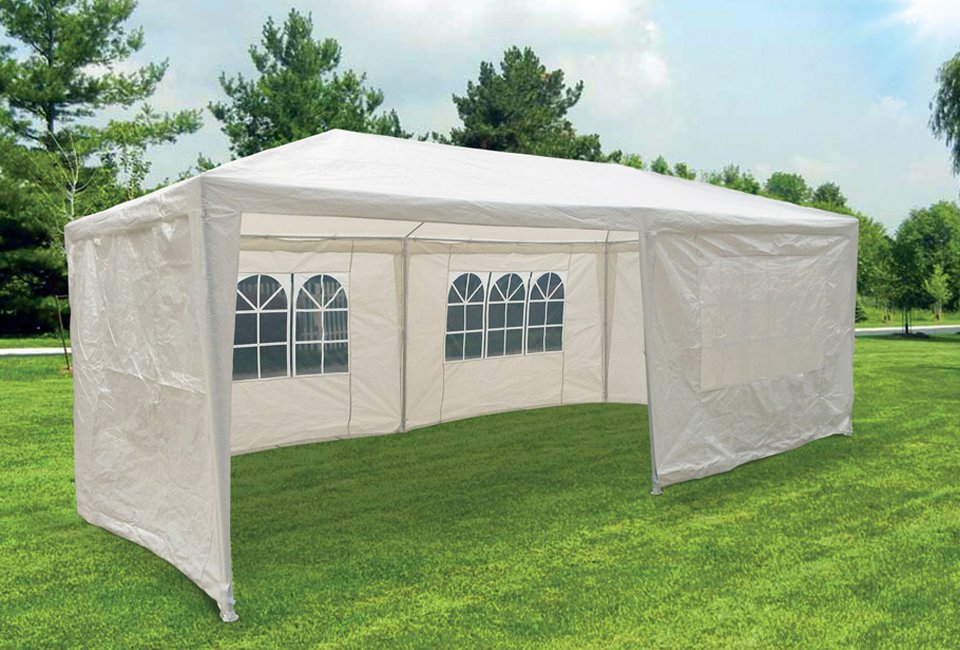 Hortensus Wasserabweisendes Partyzelt - Weiß - 3x6m