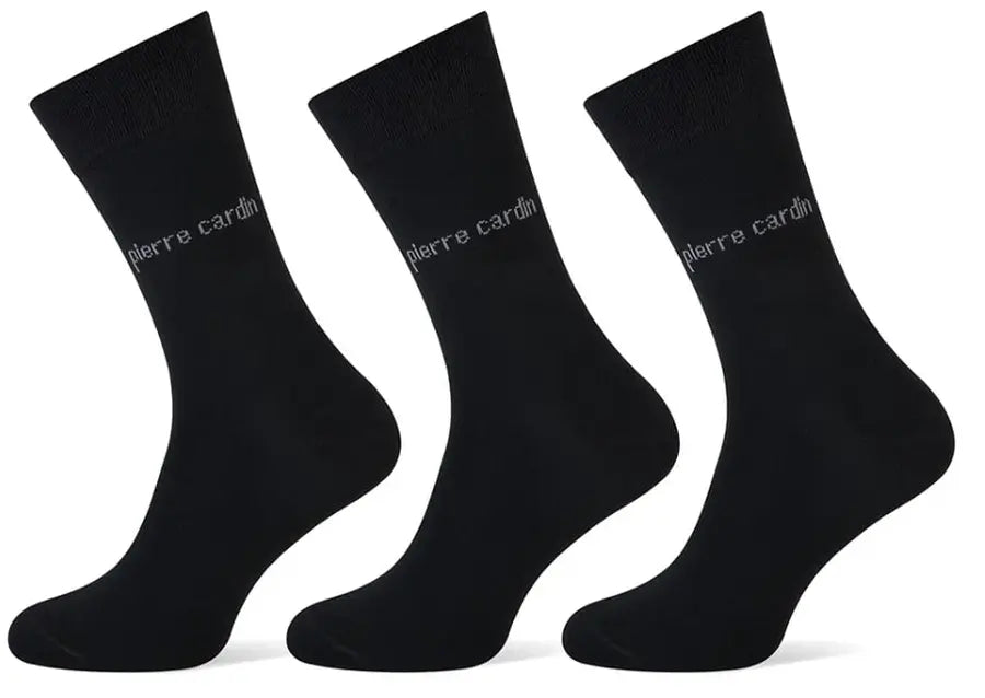 3 Paar Pierre Cardin Herrensocken Schwarz - Größe 39/42 - Stilvoll und bequem