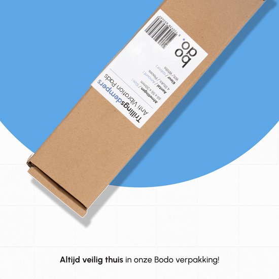 Bodo® - Vibrationsdämpfer Waschmaschine - Weiß - Füße Waschmaschine & Trockner - Waschmaschinendämpfer Anti Vibration - Vibrationsdämpfer Pads - Rutschfester Gummi - Extra dick - Satz mit 4 Stück