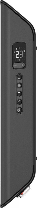 Duux Edge 1500W Smart Konvektor-Heizung - Elektrische Heizung - Elektrische Heizung Bad, Wohnzimmer, Büro - Grau