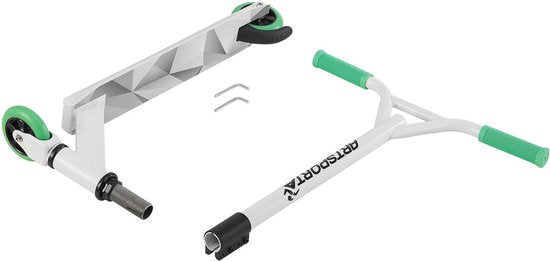 Stunt Scooter Futuristisch in Weiß Grün