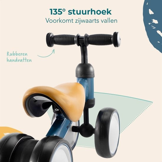 LifeGoods TurboToddler Balance Bike - Spielzeug ab 1 Jahr - Kinder Roller - Marine Blau