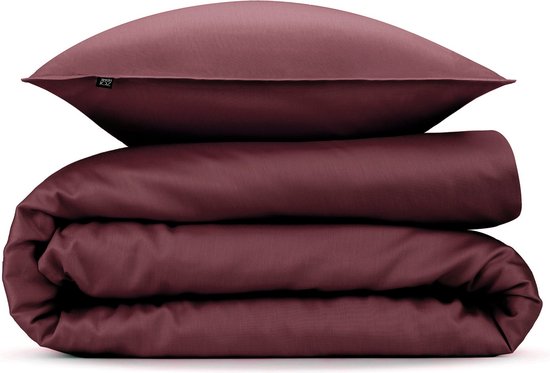 Zohome Bettbezug Satinado - Uni-Bettwäsche - 140x220 - Lila - 100% Baumwolle Satin-Bettbezug
