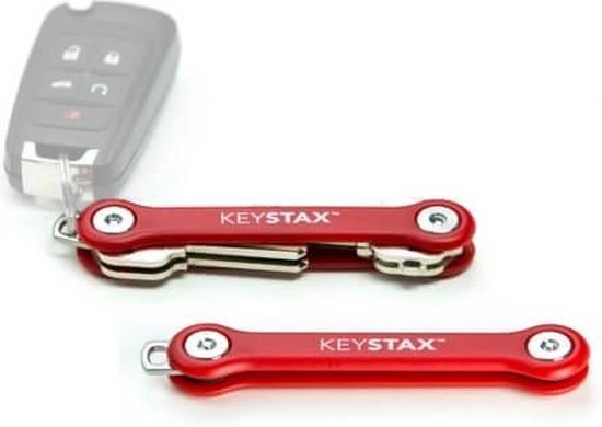 Keystax Compact Schlüsselanhänger 2-8 Schlüssel - rot