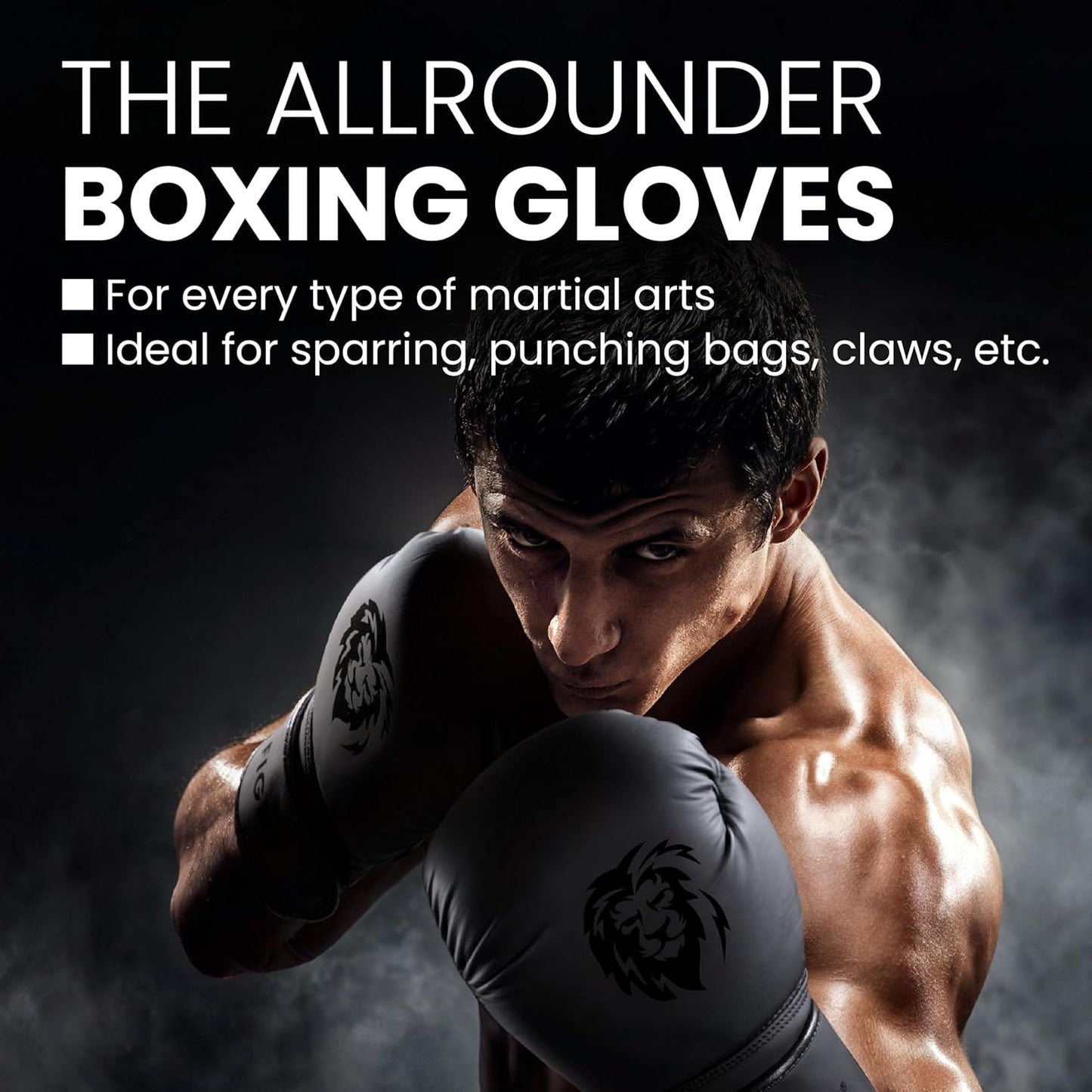 FIGHTR® Premium Boxhandschuhe - ideale Stabilität & Schlagkraft | Punchinghandschuhe für Boxen, MMA, Muay Thai, Kickboxen & Kampfsport 12oz