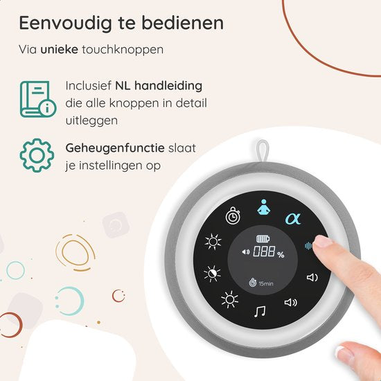 Numsy Touch White Noise Machine Baby - Weißes Rauschen Maschine