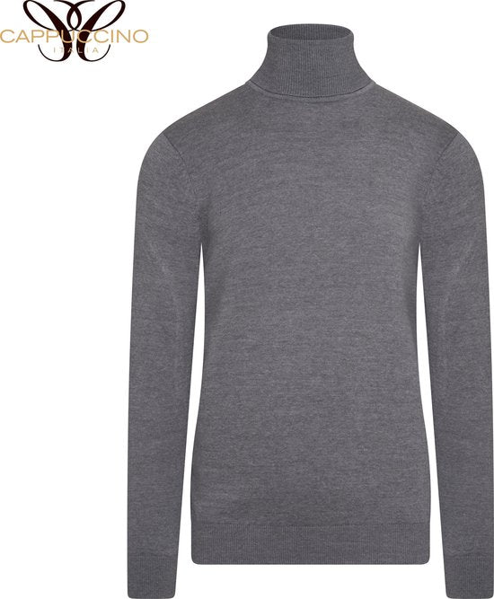 Cappuccino Italia - Herren Pullover Colt Pullover Grau - Grau - Größe L
