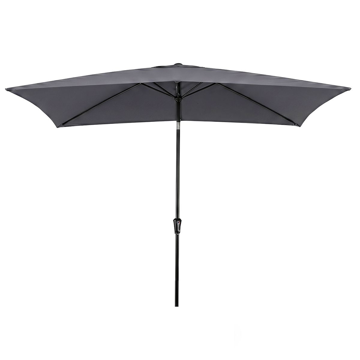 Coast Sonnenschirm – verstellbarer Neigungswinkel – Metallstange – grau 3 x 2 m
