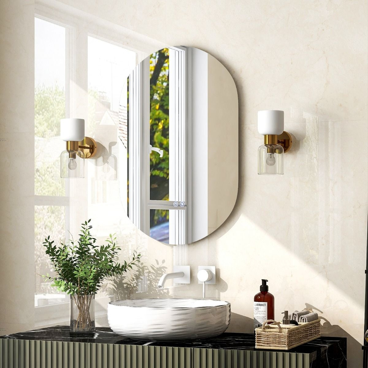 Coast Dimmbarer Led Spiegel für Badezimmer - Wandspiegel - 80x50 cm