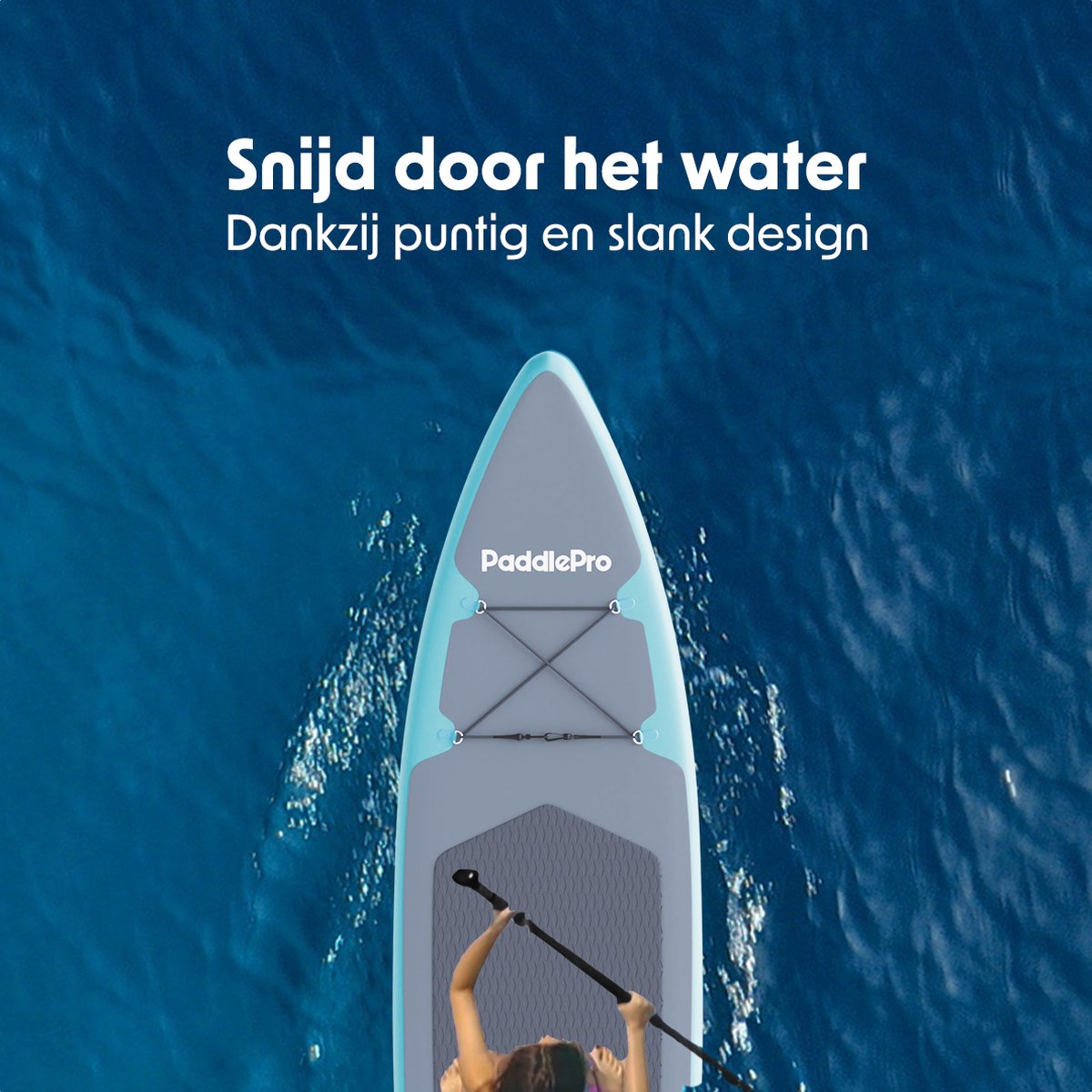 LifeGoods SUP Board Touring - 165 KG Belastbarkeit - Aufblasbar - Komplettes Sup Paket - Türkis