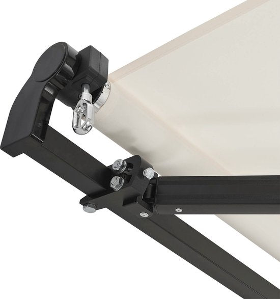 Markise - 400 x 300 cm - Beige - Inkl. Befestigungsmaterial