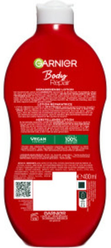 Garnier Body Repair Regenerierende Lotion – Spendet bis zu 24 Stunden lang Feuchtigkeit – für raue, trockene Haut – 400 ml