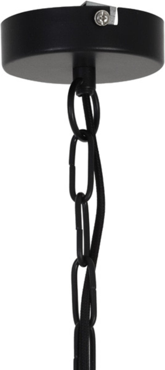 Licht & Wohnen Hängeleuchte Meya - Schwarz - Ø40cm - Modern - Hängeleuchten Esszimmer - Schlafzimmer - Wohnzimmer