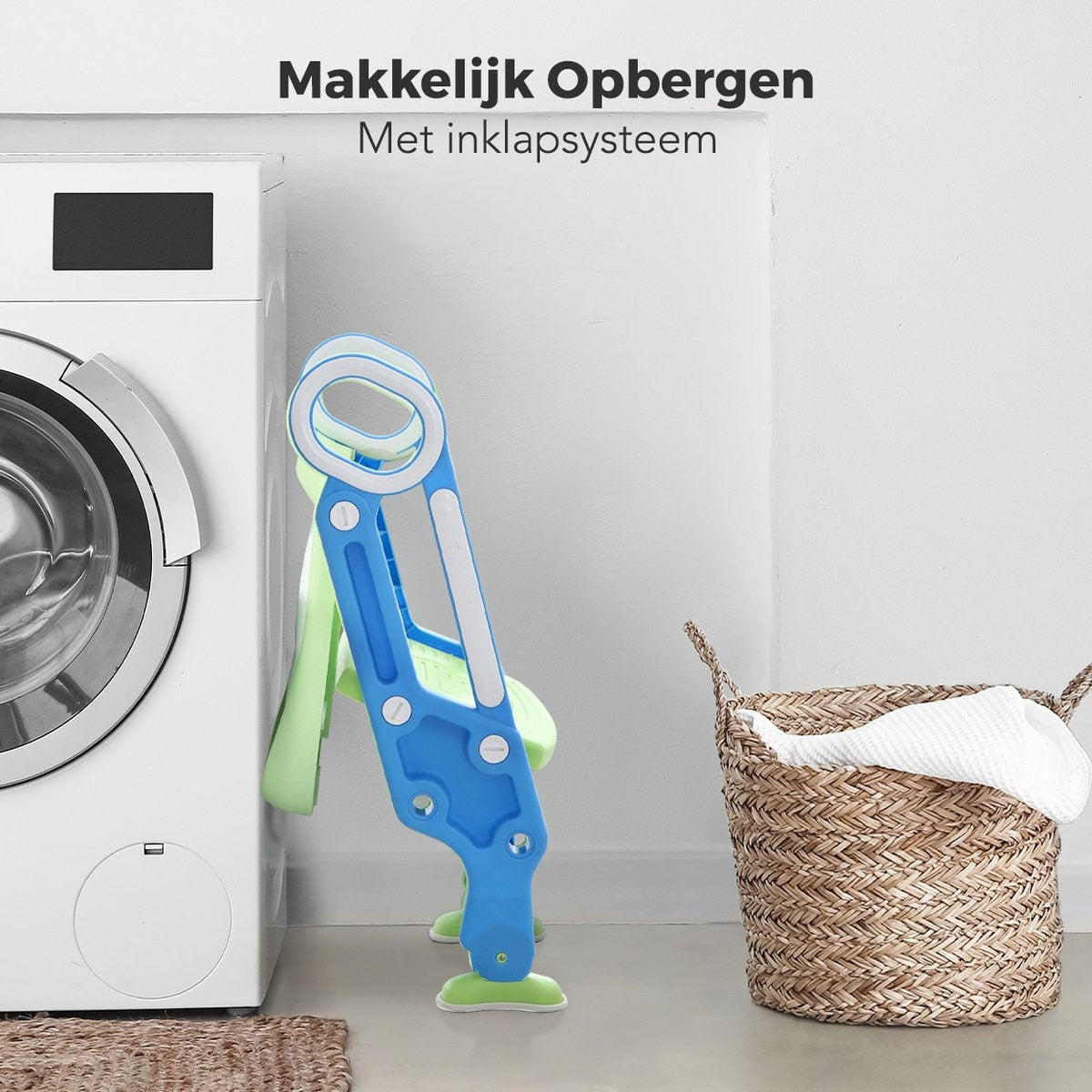 LifeGoods Toilettensitzverkleinerer - Töpfchen Kleinkind - 2 bis 7 Jahre - Grün/Blau