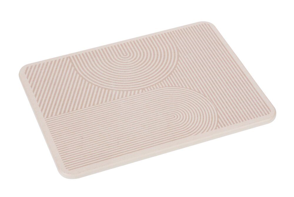 WENKO Damon Abtropfmatte Beige – 40 x 30 cm – Diatomit – Schnelltrocknend