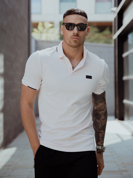 AB Lifestyle - Dreifarbiges Polo | Barely Pink - Herren - Größe: XS