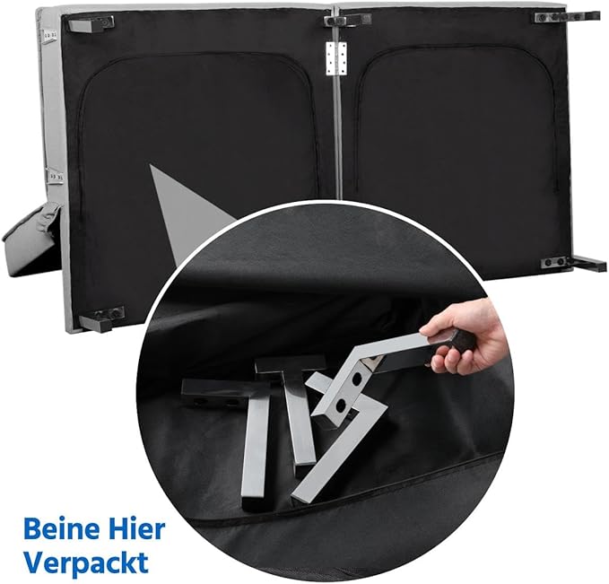 Yaheetech Schlafsofa Hellgrau - Leinenstoff - geteilte Rückenlehne - Liegefläche 177 x 110 cm