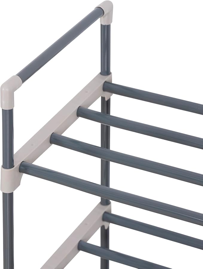 WOLTU SR0006 Schuhablage - 3 Schichten - beige und grau - 92 x 30 x 54 cm