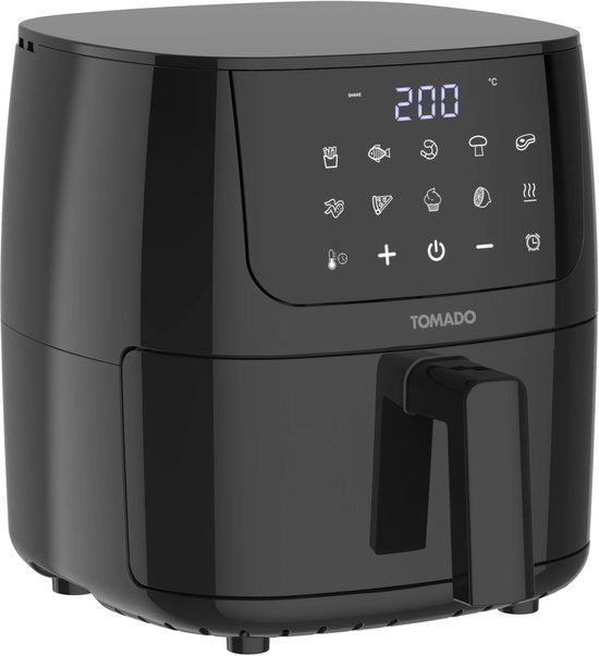 Tomado TAF2002B – Mini-Heißluftfritteuse – 2 Liter – Digitalanzeige – PFAS-frei