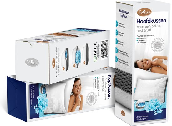Softsie Memory Foam Pillow 70x50 - Ergonomisches Kopfkissen - Verstellbares Schlafkissen - Kopfkissen - Kissen Nackenschmerzen
