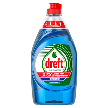 Dreft Handwash Quickwash Hygiene+ Eucalyptus - Kraftvolle Entfettung - Lang anhaltender Schaum - Frischer Duft