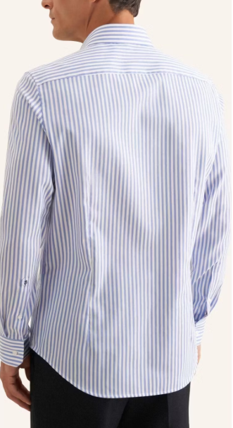 Seidensticker New Kent Business Hemd - Mittelblau - Größe 42 - Regular Fit - 100% Baumwolle