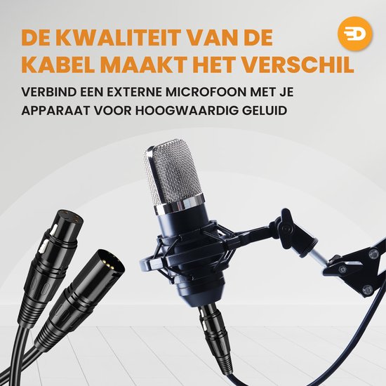 Drivv. Premium XLR Kabel - Mikrofonkabel - Stecker zu Buchse 3 pin - 3 Meter
