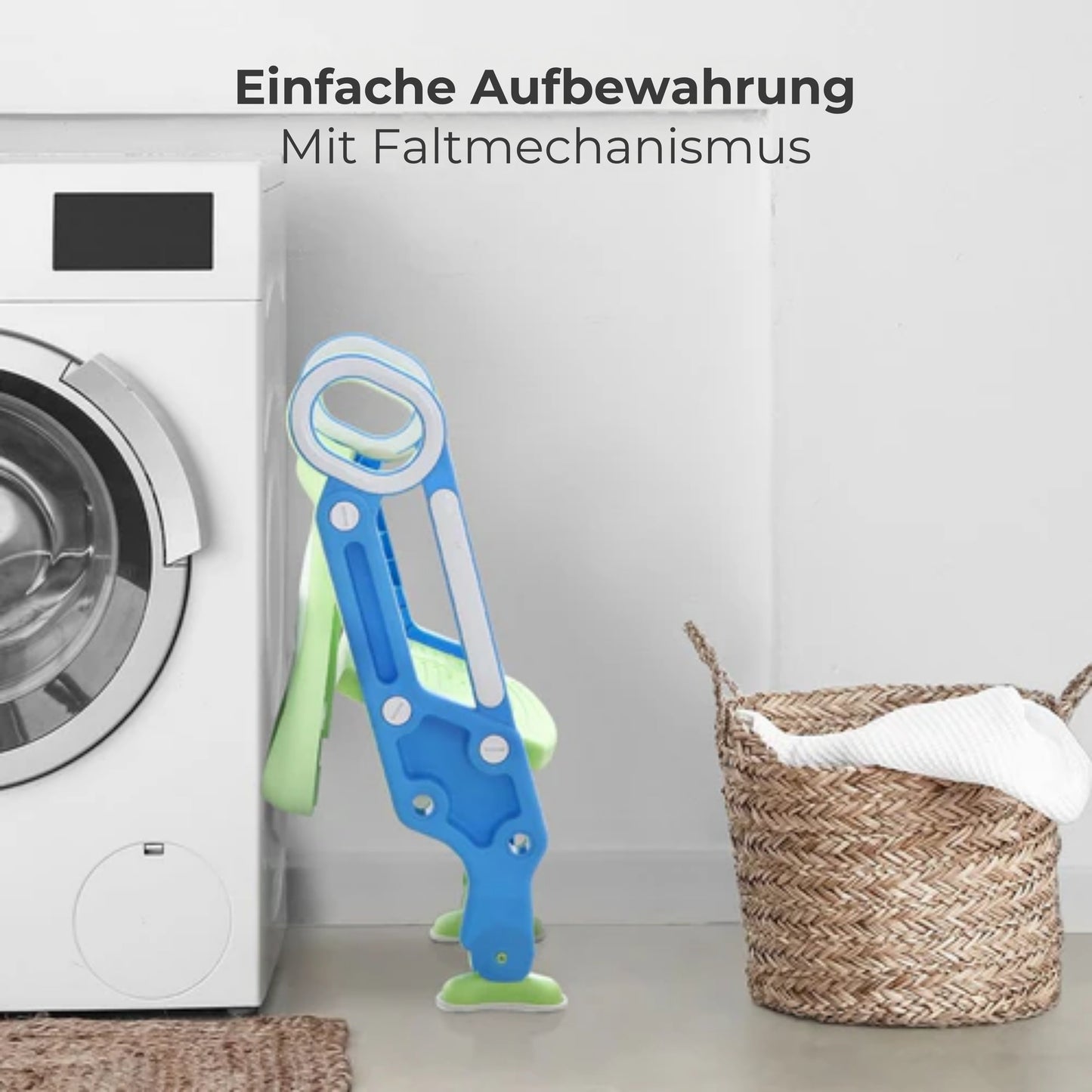 LifeGoods Toilettensitzverkleinerer - Töpfchen Kleinkind - 2 bis 7 Jahre - Grün/Blau