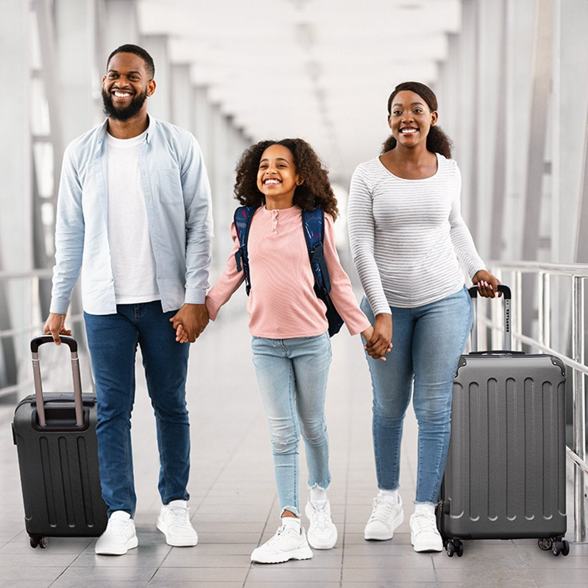 TRVLMORE - Kofferset - 2 Stück - 38L (Handgepäck) + 110L - Dunkelgrau