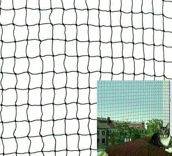 Trixie – Sicherheitsnetz – Katzennetz – Schwarz – 8 x 3 m
