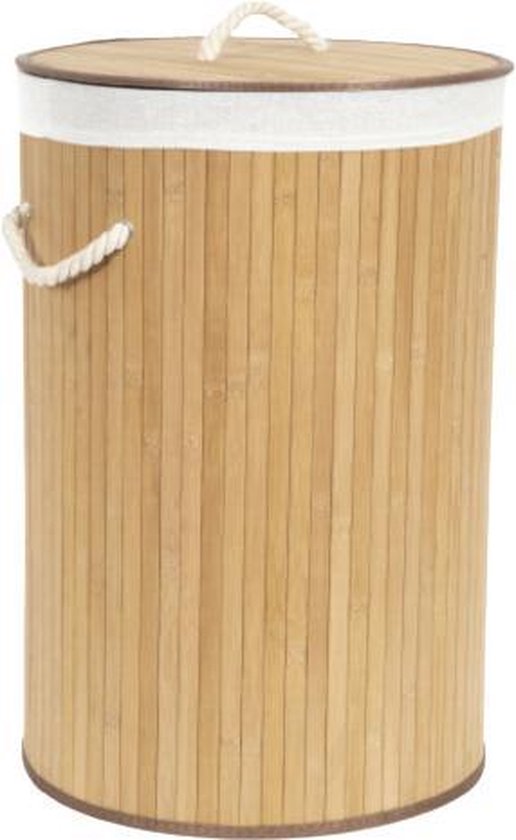 Compactor Wäschekorb aus Bambus, 40 × 60 cm, braun