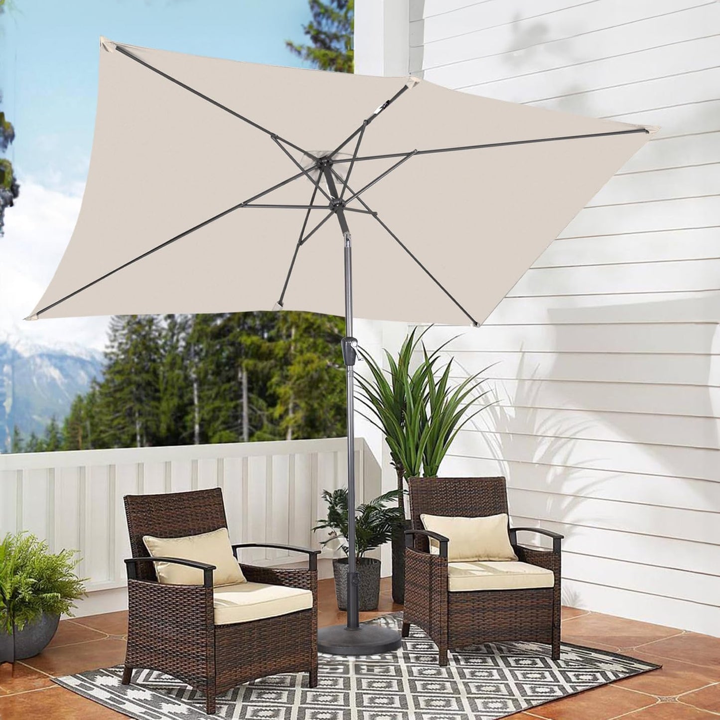 Angel Living Sonnenschirm - Rechteckig - 200 x 300 cm - Beige