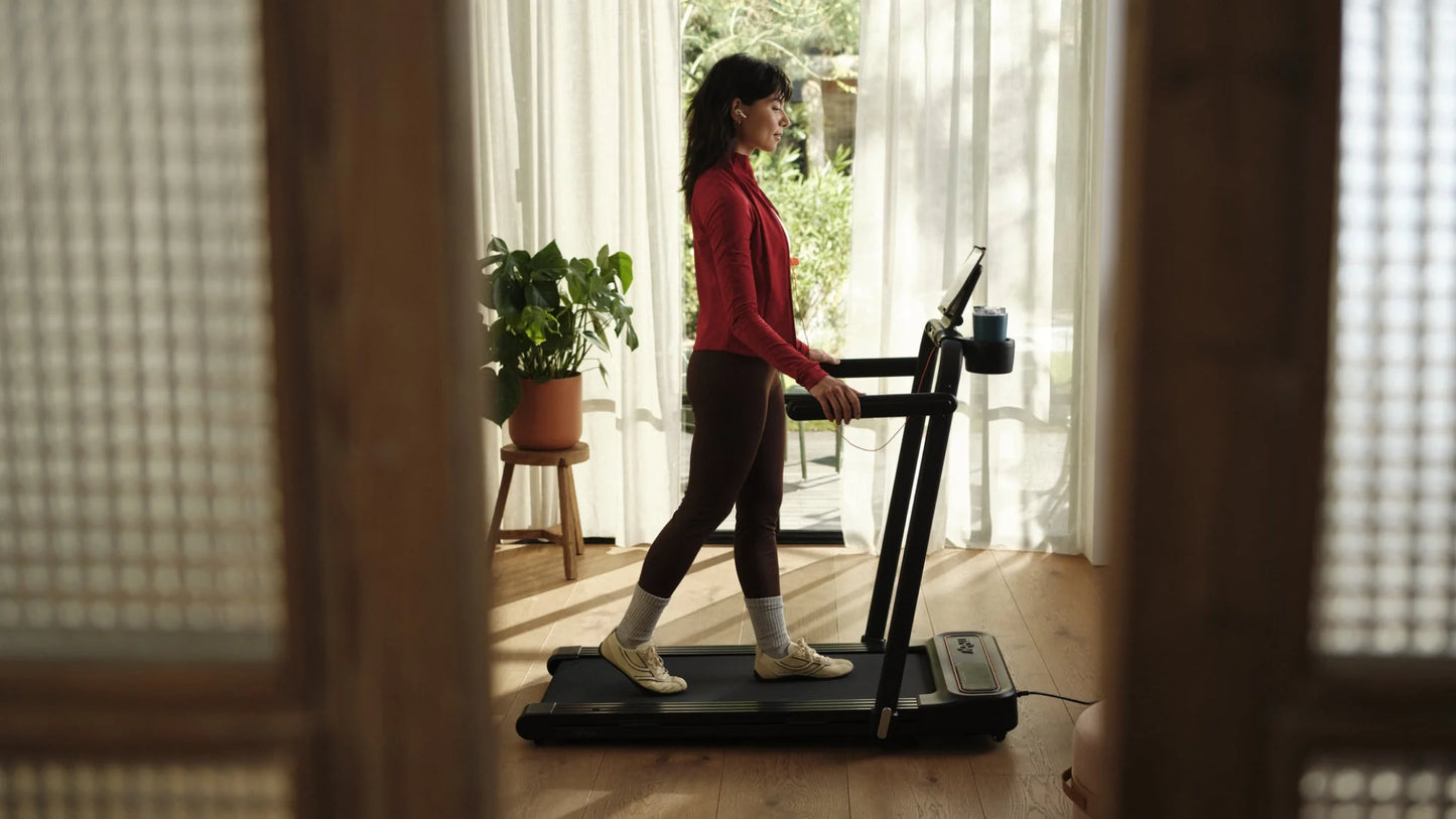 Moov Walk – Kompaktes Laufband für zu Hause mit Bluetooth und 12 Trainingsprogrammen